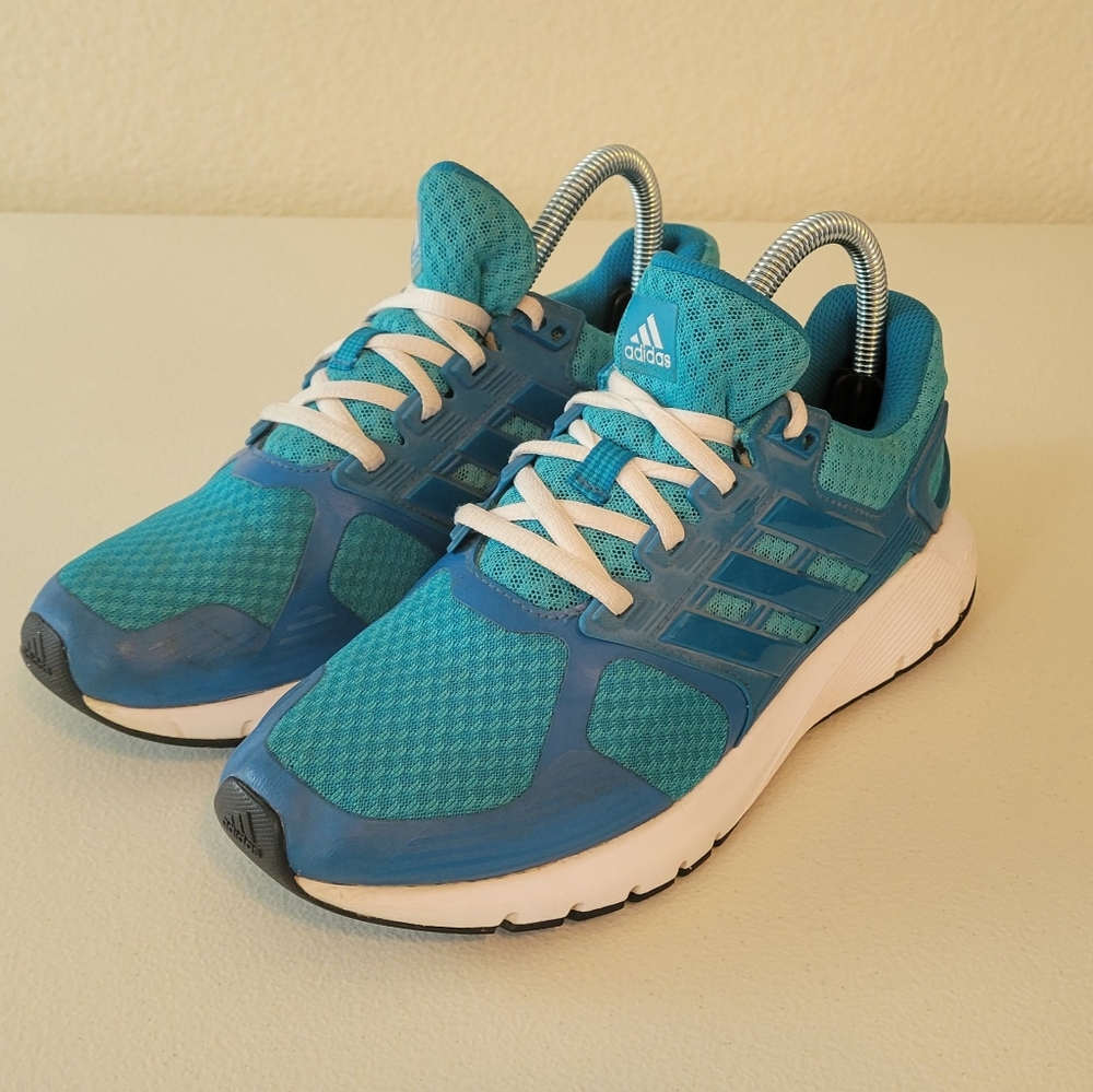 Adidas Duramo Womens Size 7 BA98087 Aqua Blue Running Shoes Performance Sneakers